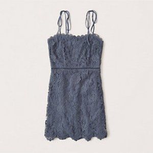 NWT Abercrombie Tie Strap Lace Dress Sz M